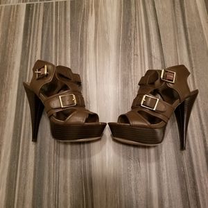 Guess Women's Brown Platform Stiletto Size 8.5